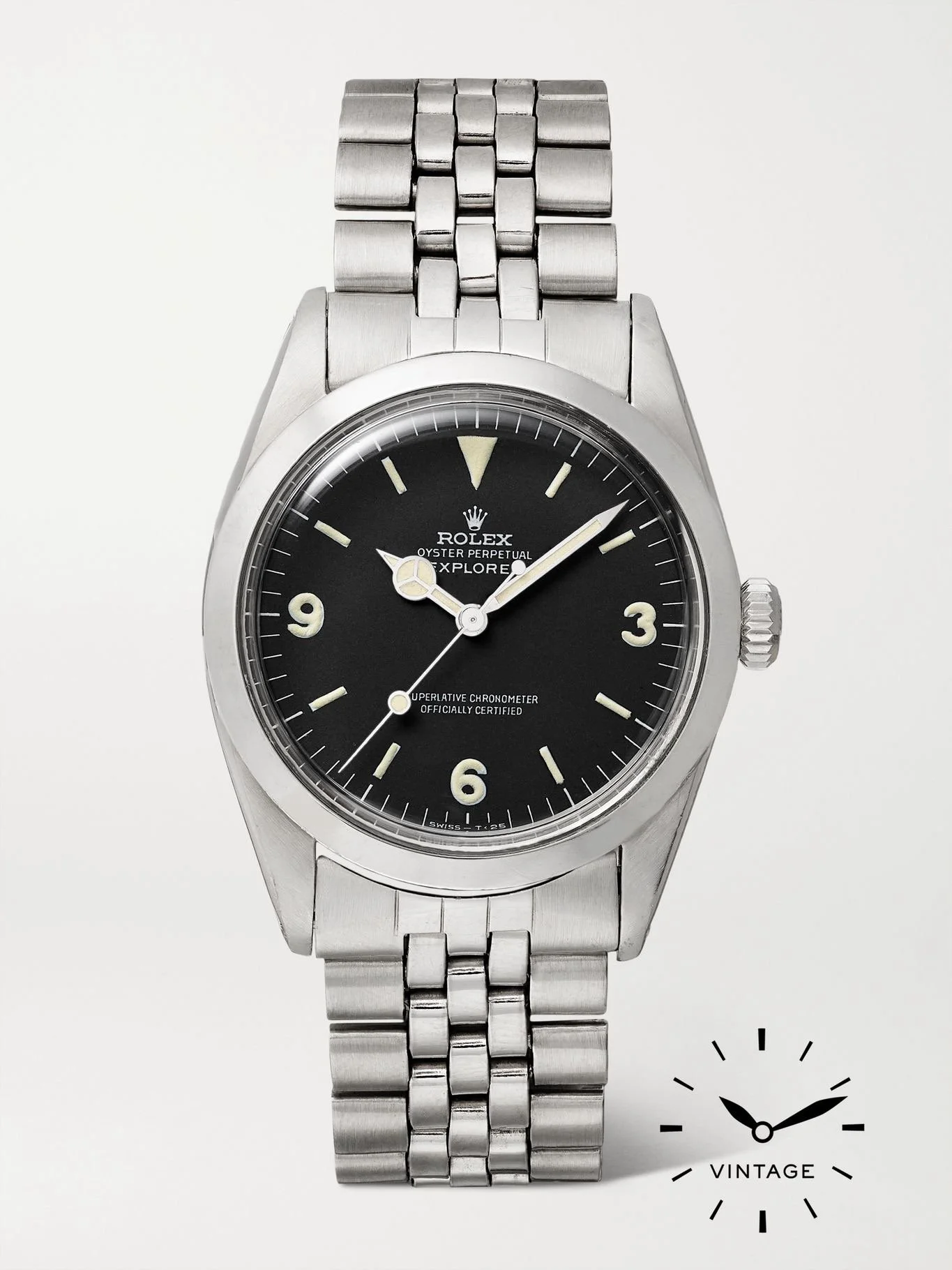 Rolex Mk 1 Frog Foot Dial Explorer I Reference 1016 on Jubilee